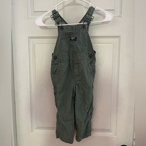 2T Oshkosh Overalls Sage Green.